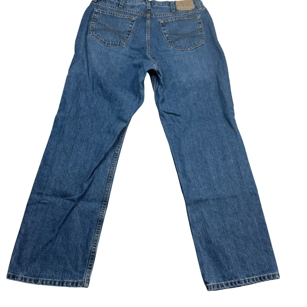 Stetson 1520 Standard Straight Leg Mens Blue Denim Jeans 36x32 (Fits 34x30)